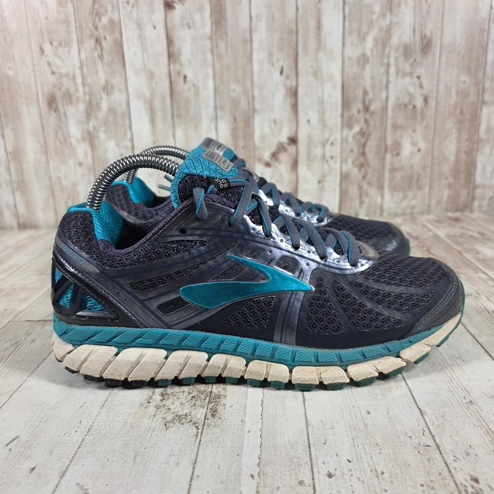Brooks Ariel 16 Womens Running Shoes Navy Teal Blue Wide 1202191D Size 8 Wide